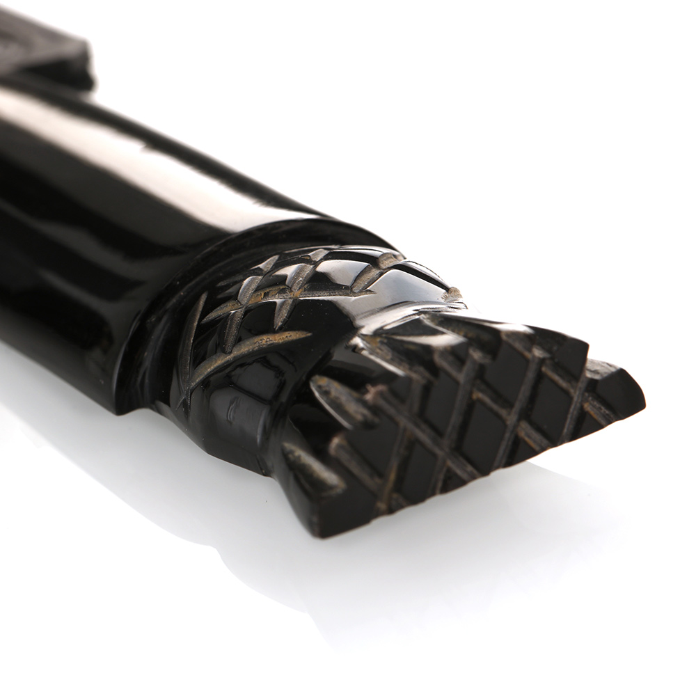 Oxhorn-Thistle-Daywear-Sgian-Dubh-004 Highland Sgian Dubh - Schottische Distel - Horn & Edelstahl mit Lederscheide