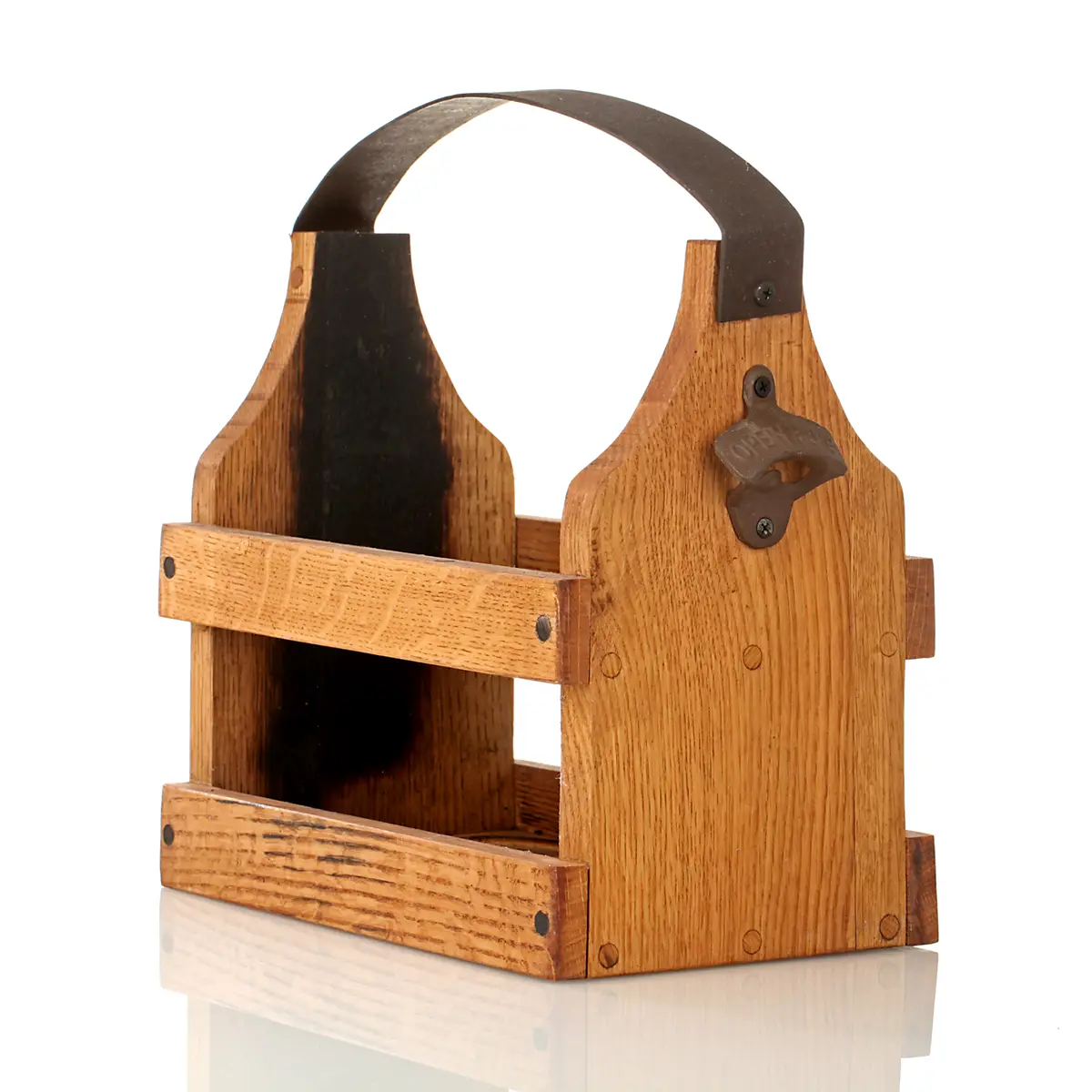 bier-flaschen-traeger-whisky-fass-recycled-schottland-008 Flaschenträger aus recycelten schottischen Whiskyfass - für 6 Bierflaschen