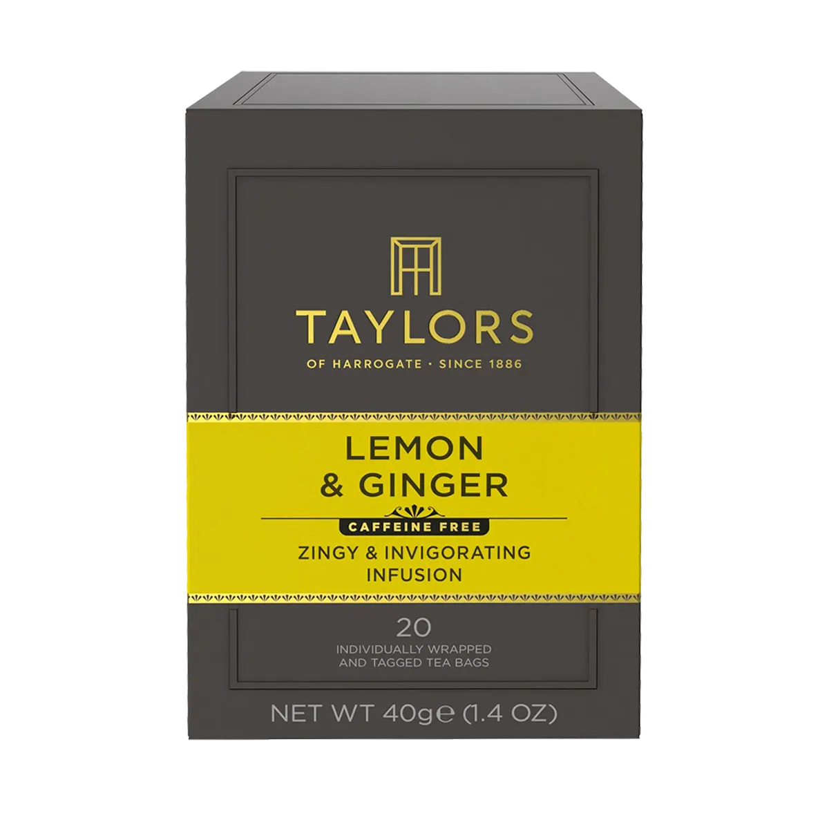 Taylors of Harrogate Lemon & Ginger Tee – Kräutertee mit Ingwer & Zitrone