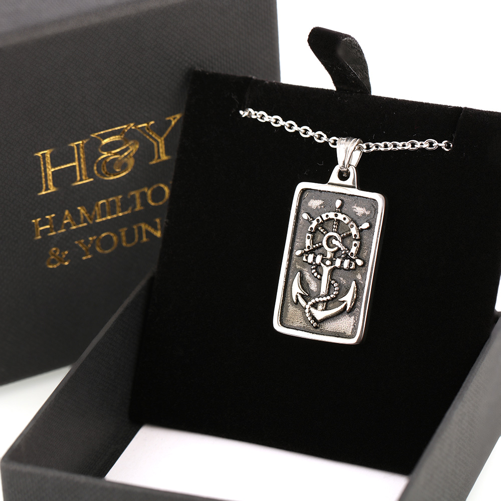 kompass-anker-outlander-kette-001 Voyager - Anker & Kompass - Schottische Outlander Kette aus Edelstahl