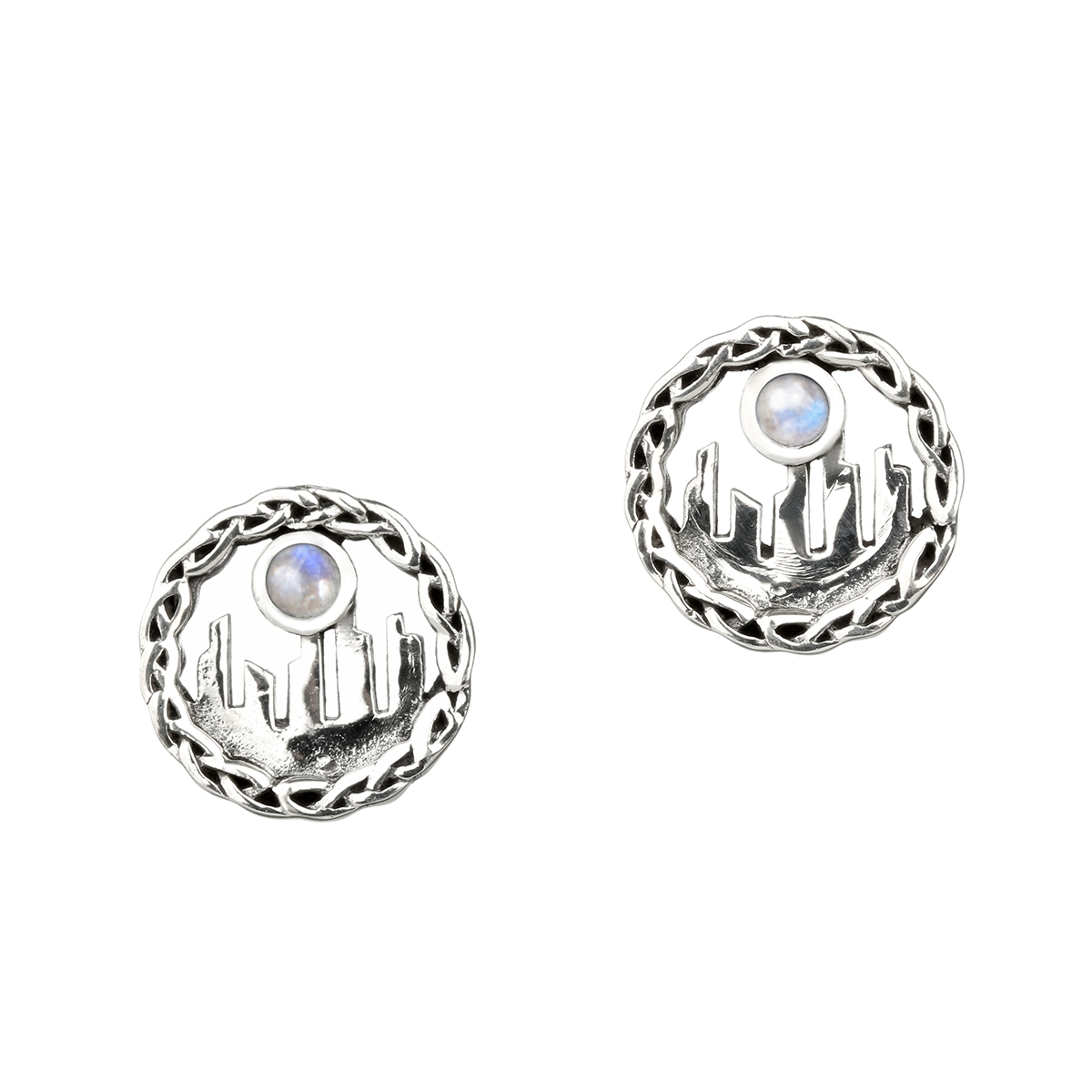 craigh-na-dun-outlander-ohrstecker-002h9JiXSUhQlGoA Craigh Na Dun - schottische Outlander Ohrstecker aus Sterling Silber & Mondstein