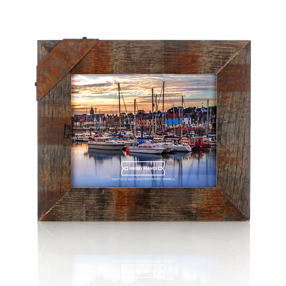 Whiskyfass-Fotorahmen 20x25 cm aus amerikanischer Eiche - Handgefertigt in Schottland Whiskyfass-Fotorahmen 20x25 cm aus amerikanischer Eiche - Handgefertigt in Schottland