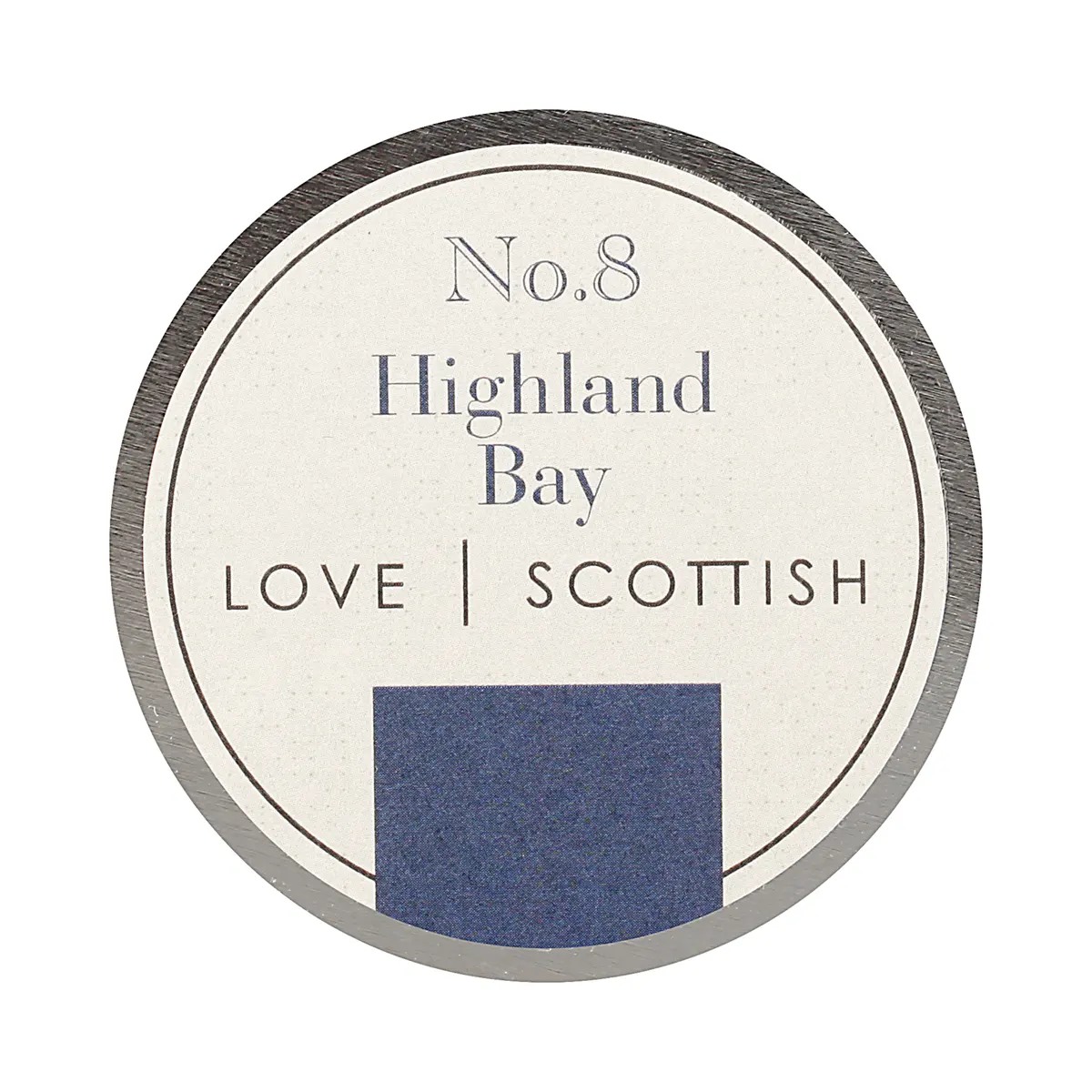 Love Scottish Travel Tin - Highland Bay - handgefertigte Duftkerze aus Kokoswachs