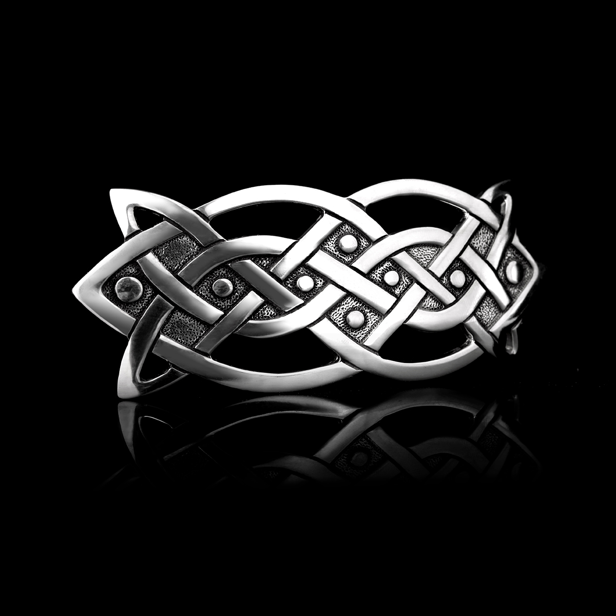 Infinite Celtic Knot Haarspange aus England - keltische Knoten & Ornamente
