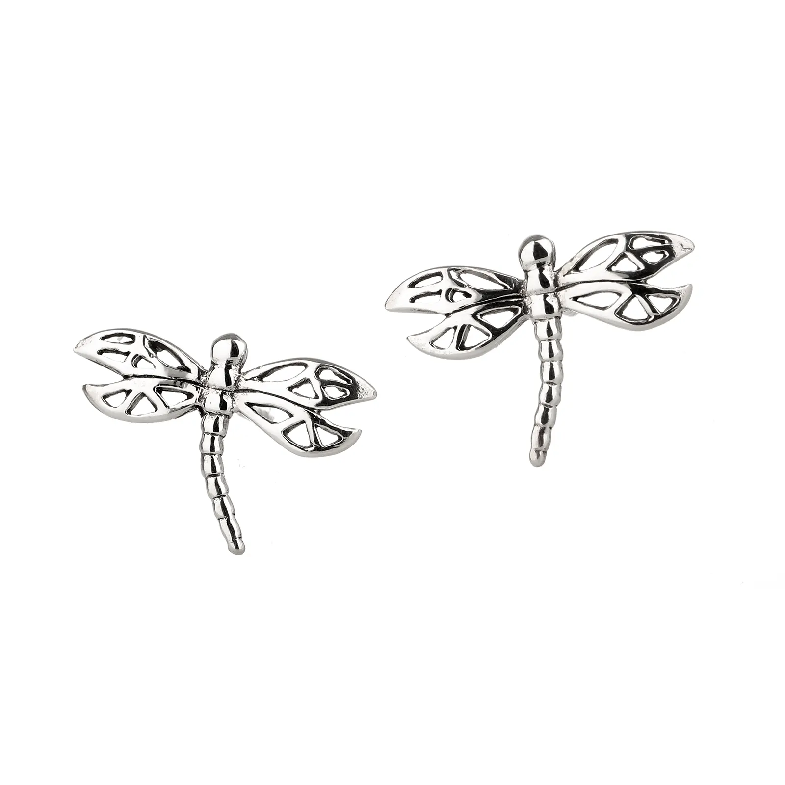 Dragonfly in Amber - Keltische Libellen Ohrstecker aus Sterling Silber Dragonfly in Amber - Keltische Libellen Ohrstecker aus Sterling Silber